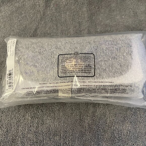 Coach Sunglass Case In Black Signature Canvas - Picture 4 of 4